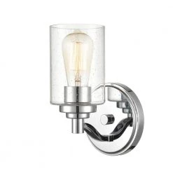 1-Light 4.375 in. Chrome Wall Sconce by Millennium Lighting -Millennium Lighting Shop chrome millennium lighting vanity lighting 3681 ch 4f 1000