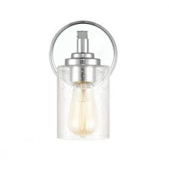 1-Light 4.375 in. Chrome Wall Sconce by Millennium Lighting