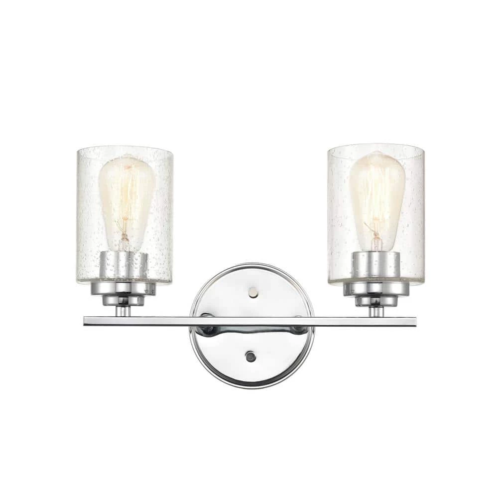 14.25 in. 2-Light Chrome Vanity Light by Millennium Lighting 2 14.25 in. 2-Light Chrome Vanity Light by Millennium Lighting - Image 2