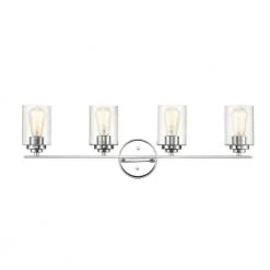 31.125 in. 4-Light Chrome Vanity Light by Millennium Lighting