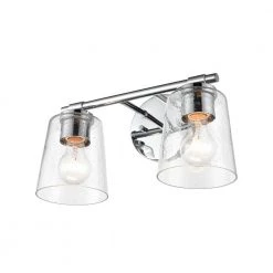 15 in. 2-Light Chrome Vanity Light by Millennium Lighting