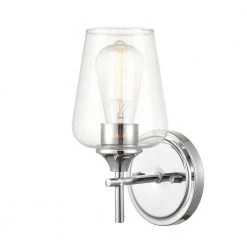 1-Light 5 in. Chrome Wall Sconce by Millennium Lighting