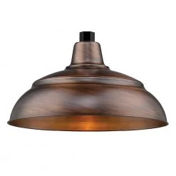 R Series 1-Light 15 in. Natural Copper Warehouse Shade by Millennium Lighting