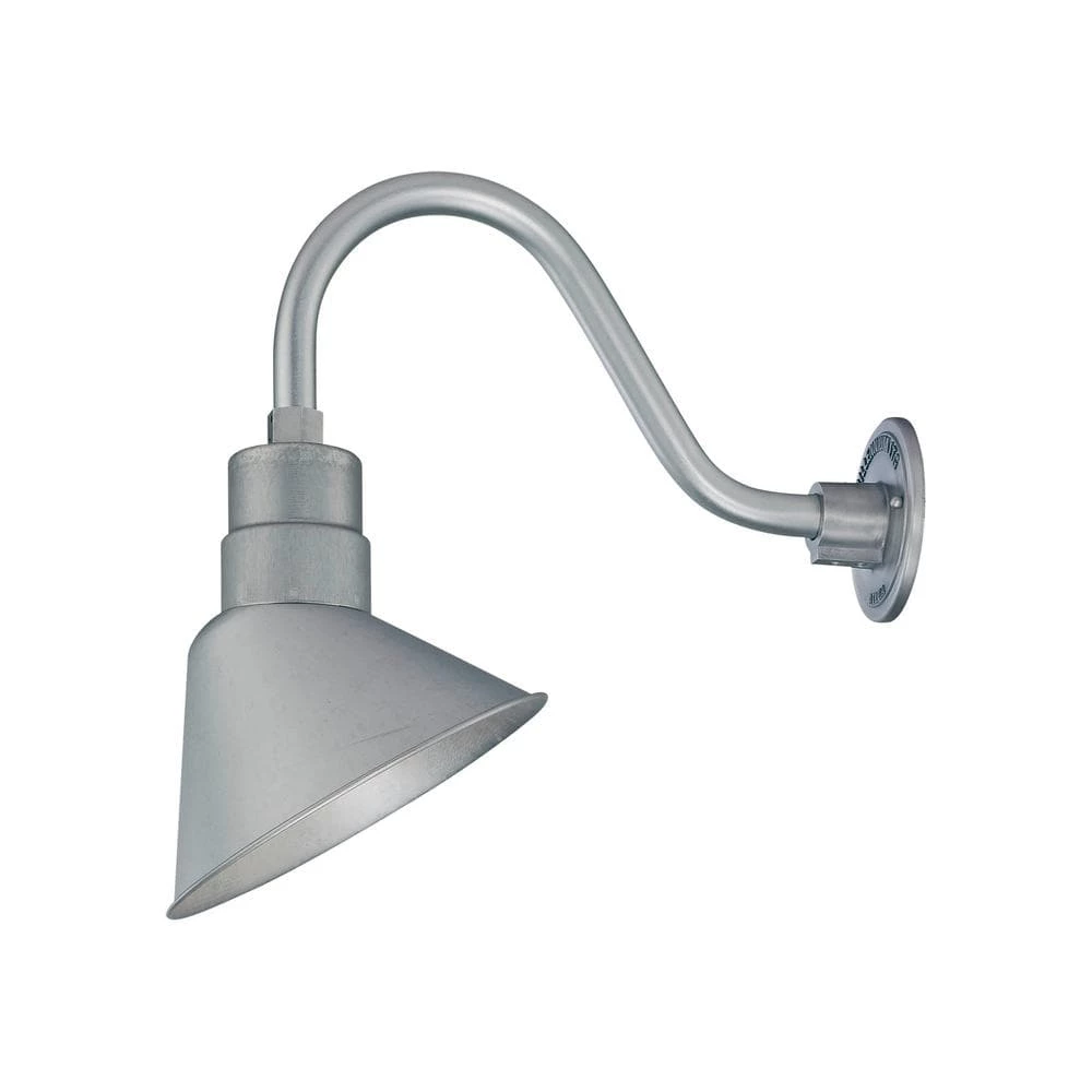 R Series 1-Light 11 in. Galvanized Angle Shade by Millennium Lighting 1 R Series 1-Light 11 in. Galvanized Angle Shade by Millennium Lighting