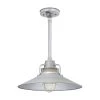 R Series 1-Light 20 in. Galvanized Railroad Shade by Millennium Lighting