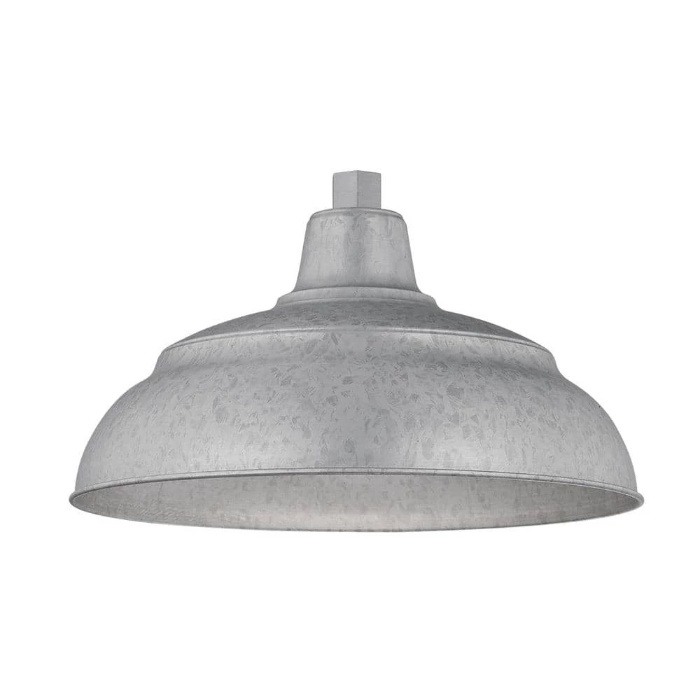 R Series 1-Light 15 in. Galvanized Warehouse Shade by Millennium Lighting 1 R Series 1-Light 15 in. Galvanized Warehouse Shade by Millennium Lighting