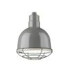 R Series 1-Light 10 in. W Gray Outdoor Bowl Shade Pendant by Millennium Lighting