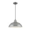 15 in. 1-Light Gray Warehouse/Cord Hung by Millennium Lighting