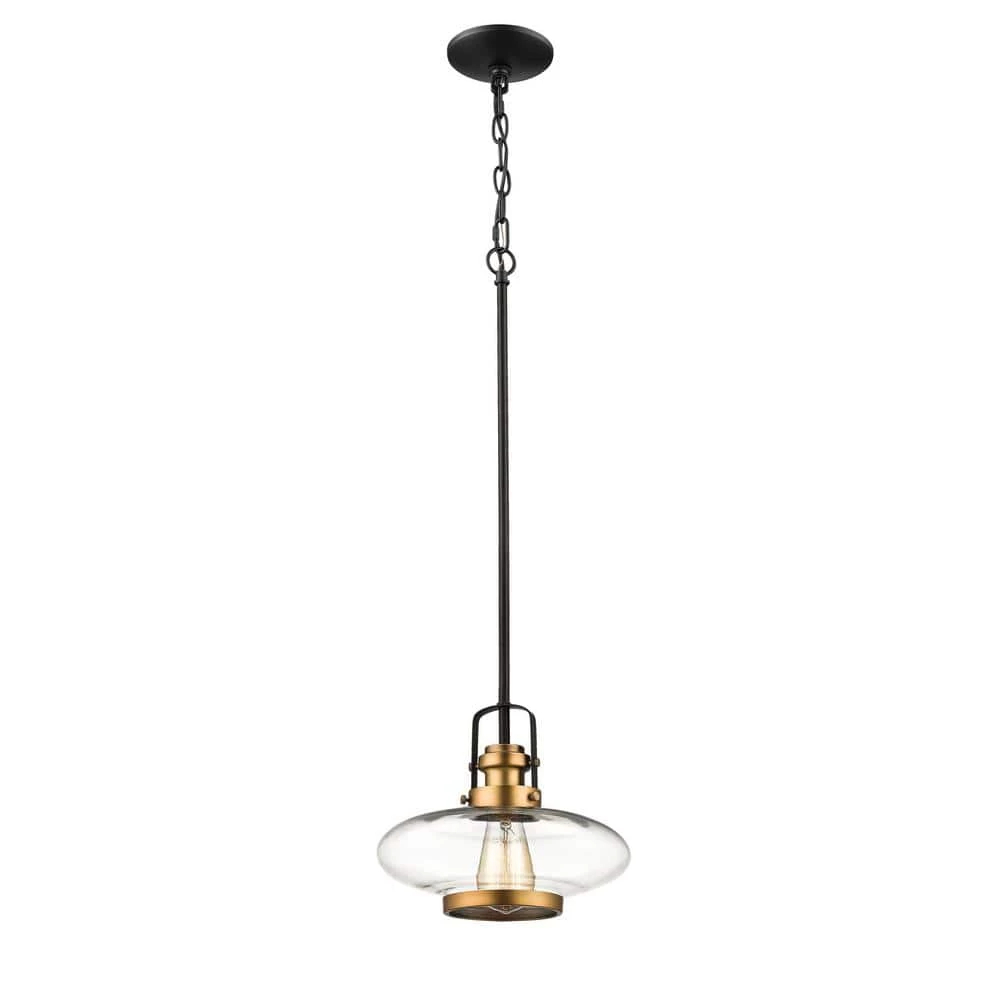 1-Light 10 in. Heirloom Bronze/Matte Black Mini Pendant by Millennium Lighting 1 1-Light 10 in. Heirloom Bronze/Matte Black Mini Pendant by Millennium Lighting
