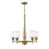 5-Light 25.5 in. Heirloom Bronze Chandelier by Millennium Lighting