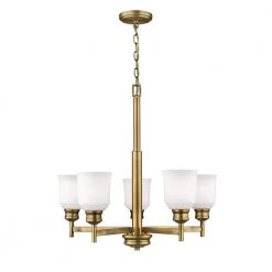 5-Light 25.5 in. Heirloom Bronze Chandelier by Millennium Lighting