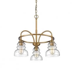 3-Lights 22 in. Heirloom Bronze Chandelier by Millennium Lighting