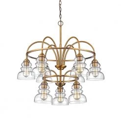 9-Lights 30 in. Heirloom Bronze Chandelier by Millennium Lighting