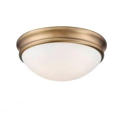 10 in. 1-Light Heirloom Bronze Flush mount by Millennium Lighting