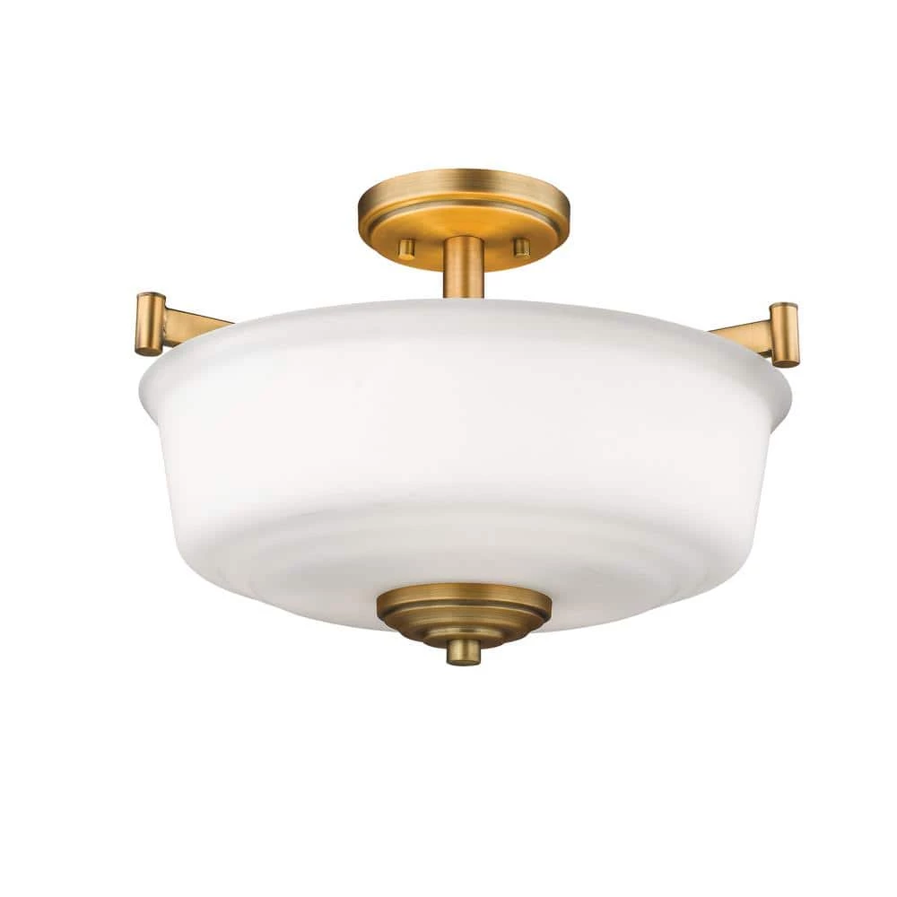 3-Light 17 in. Heirloom Bronze Semi-Flush by Millennium Lighting 1 3-Light 17 in. Heirloom Bronze Semi-Flush by Millennium Lighting