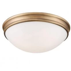 14 in. 3-Light Heirloom Bronze Flushmount by Millennium Lighting