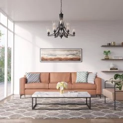 Natalie 32 in. 9-Light Matte Black Chandelier Light with Clear Seeded Shade by Millennium Lighting -Millennium Lighting Shop matte black millennium lighting chandeliers 1469 mb 44 1000