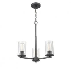 Verlana 3-Light 19 in. Matte Black Hardwired Chandelier (1-Pack) by Millennium Lighting -Millennium Lighting Shop matte black millennium lighting chandeliers 2713 mb 4f 1000