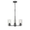 Verlana 3-Light 19 in. Matte Black Hardwired Chandelier (1-Pack) by Millennium Lighting
