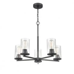 Verlana 5-Light 24 in. Matte Black Hardwired Chandelier (1-Pack) by Millennium Lighting 9 Verlana 5-Light 24 in. Matte Black Hardwired Chandelier (1-Pack) by Millennium Lighting -Millennium Lighting Shop matte black millennium lighting chandeliers 2715 mb 44 1000