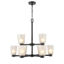 Coley 9-Light 27.5 in. Matte Black Hardwired Chandelier (1-Pack) by Millennium Lighting 6 Coley 9-Light 27.5 in. Matte Black Hardwired Chandelier (1-Pack) by Millennium Lighting -Millennium Lighting Shop matte black millennium lighting chandeliers 4269 mb 4f 1000