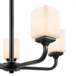 Eddison 5-Light 22 in. Matte Black Hardwired Chandelier (1-Pack) by Millennium Lighting -Millennium Lighting Shop matte black millennium lighting chandeliers 4325 mb 1f 1000