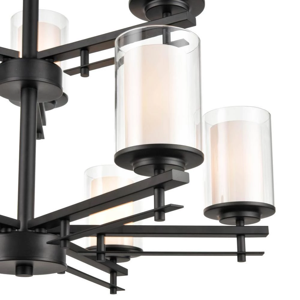 29 in. 9-Light Matte Black Chandelier by Millennium Lighting 3 29 in. 9-Light Matte Black Chandelier by Millennium Lighting - Image 3