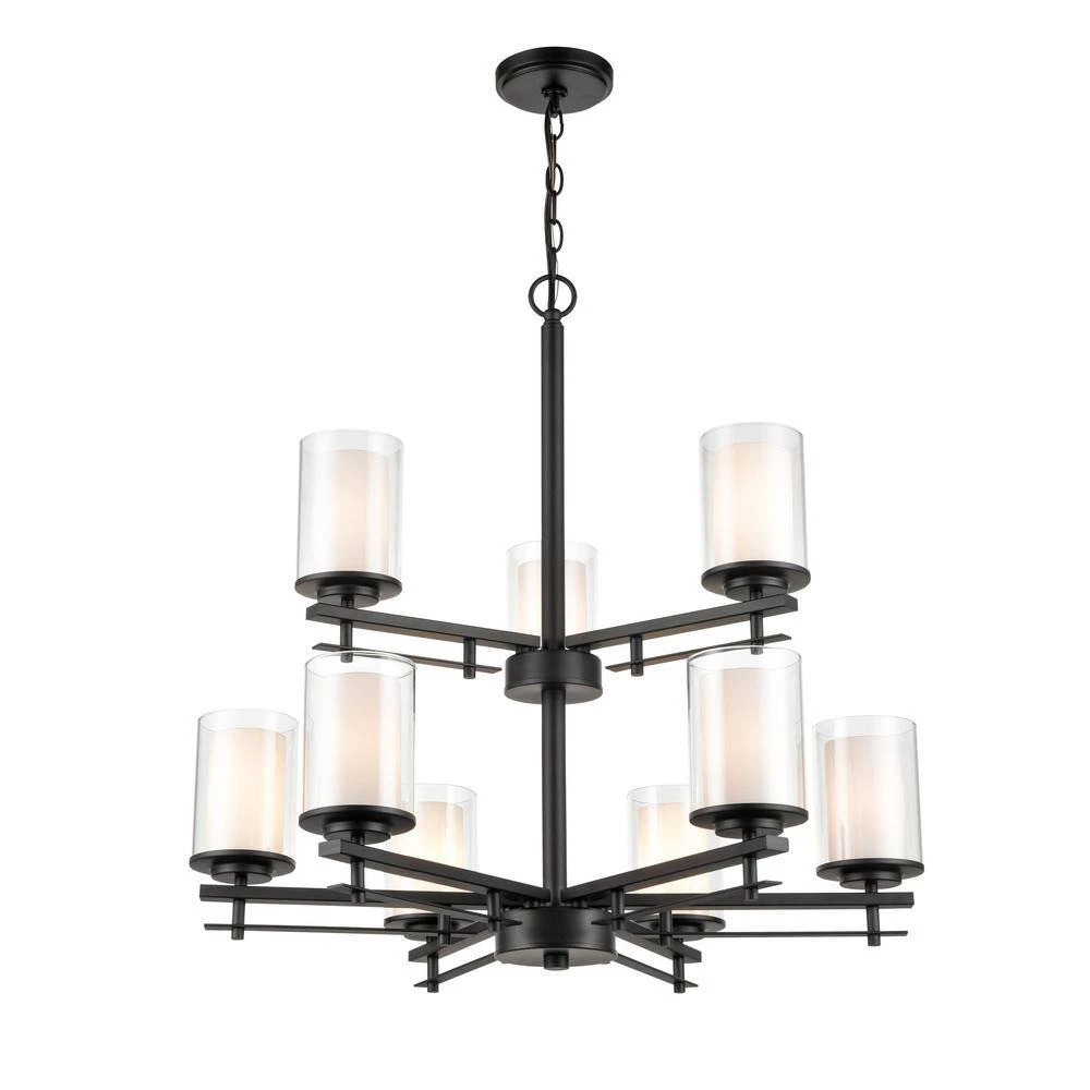 29 in. 9-Light Matte Black Chandelier by Millennium Lighting 2 29 in. 9-Light Matte Black Chandelier by Millennium Lighting - Image 2