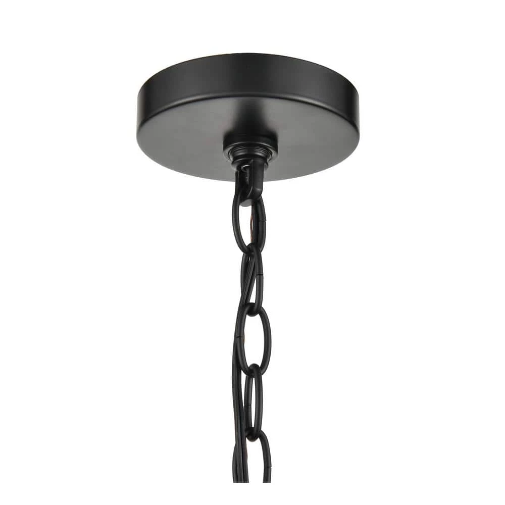 6-Light 26 in. Matte Black Chandelier by Millennium Lighting 3 6-Light 26 in. Matte Black Chandelier by Millennium Lighting - Image 3