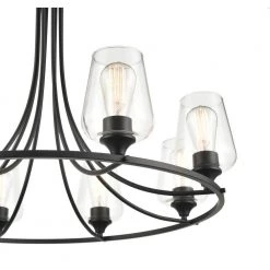 8-Lights 32 in. Matte Black Chandelier by Millennium Lighting 5 8-Lights 32 in. Matte Black Chandelier by Millennium Lighting -Millennium Lighting Shop matte black millennium lighting chandeliers 9728 mb c3 1000