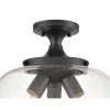 5-Light Matte Black Semi-Flush Ceiling Flush mount by Millennium Lighting