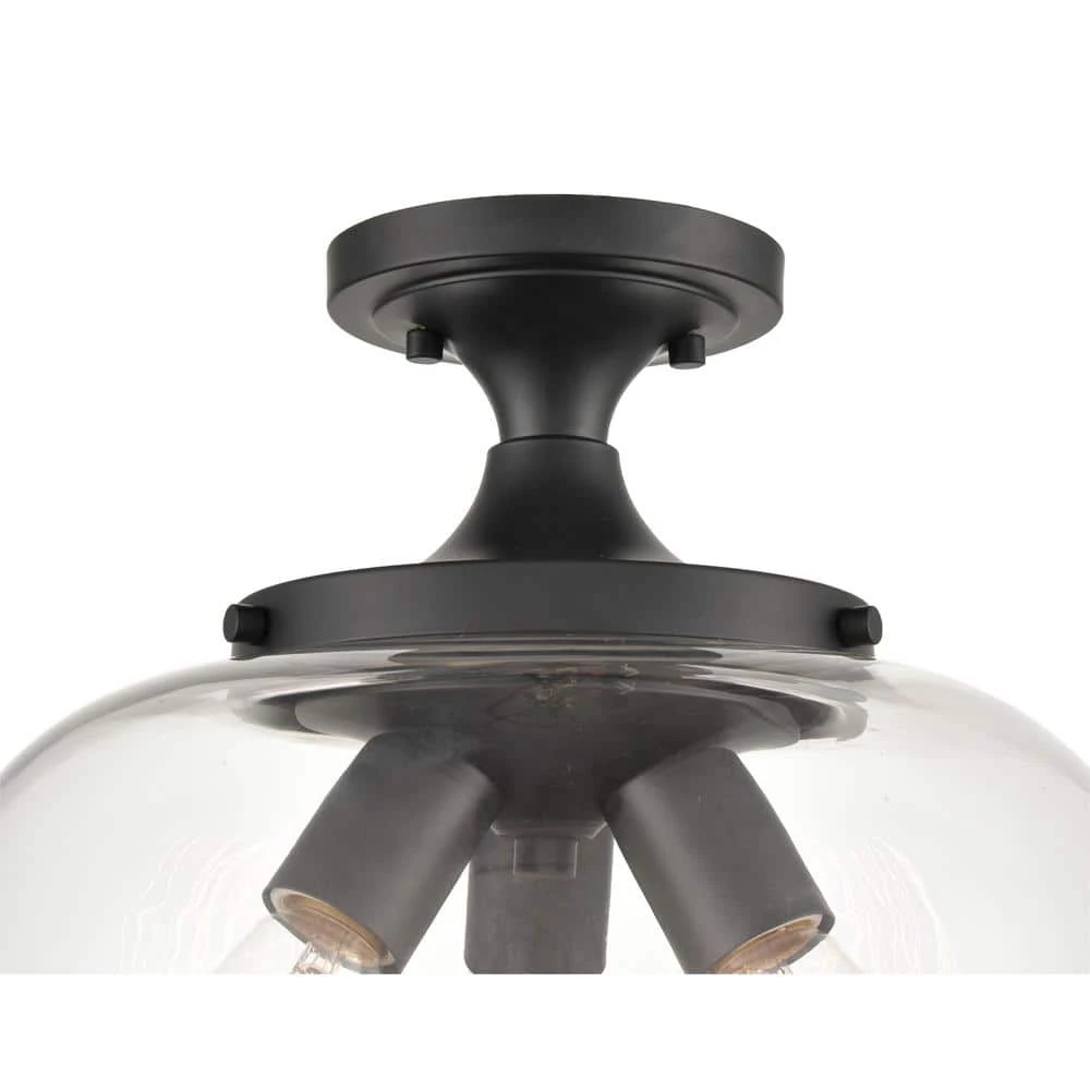 5-Light Matte Black Semi-Flush Ceiling Flush mount by Millennium Lighting 1 5-Light Matte Black Semi-Flush Ceiling Flush mount by Millennium Lighting