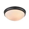 3-Light 14 in. Matte Black Flushmount by Millennium Lighting