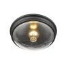 1-Light 12 in. Matte Black Flushmount by Millennium Lighting