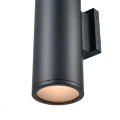 4.5 in. 2-Light Matte Black Outdoor Wall Sconce by Millennium Lighting