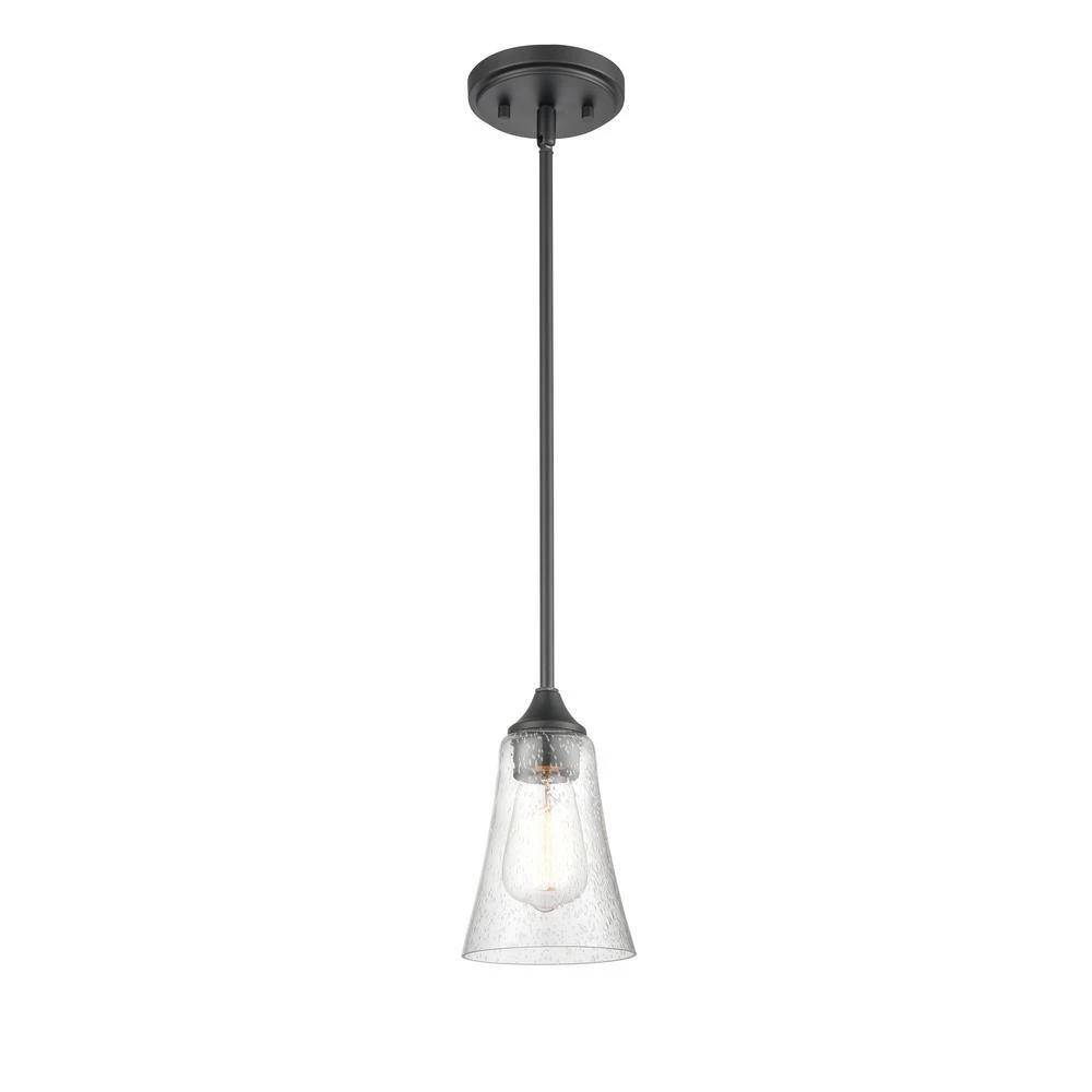 Natalie 1-Light 5 in. Matte Black Hardwired Pendant (1-Pack) by Millennium Lighting 3 Natalie 1-Light 5 in. Matte Black Hardwired Pendant (1-Pack) by Millennium Lighting - Image 3