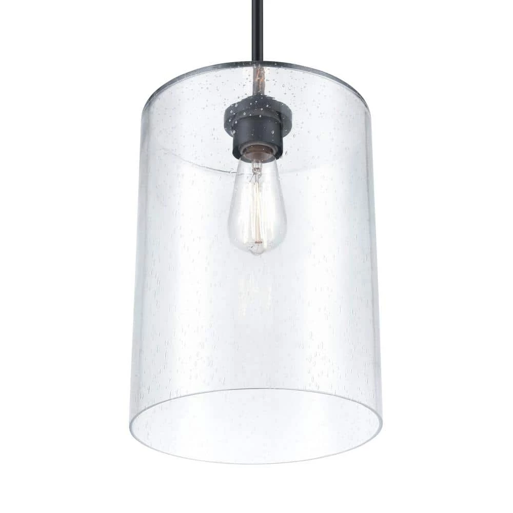 Moven 1-Light 9 in. Matte Black Hardwired Mini-Pendant (1-Pack) by Millennium Lighting 4 Moven 1-Light 9 in. Matte Black Hardwired Mini-Pendant (1-Pack) by Millennium Lighting - Image 4
