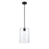 Moven 1-Light 9 in. Matte Black Hardwired Mini-Pendant (1-Pack) by Millennium Lighting