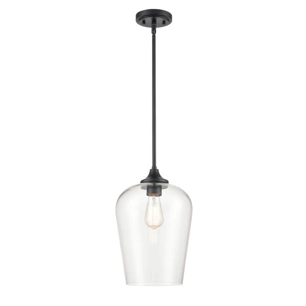 1-Light 10 in. Matte Black Mini Pendant by Millennium Lighting 1 1-Light 10 in. Matte Black Mini Pendant by Millennium Lighting