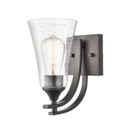 Natalie 1-Light 5 in. Matte Black Hardwired Wall Sconce (1-Pack) by Millennium Lighting -Millennium Lighting Shop matte black millennium lighting vanity lighting 1491 mb 44 1000