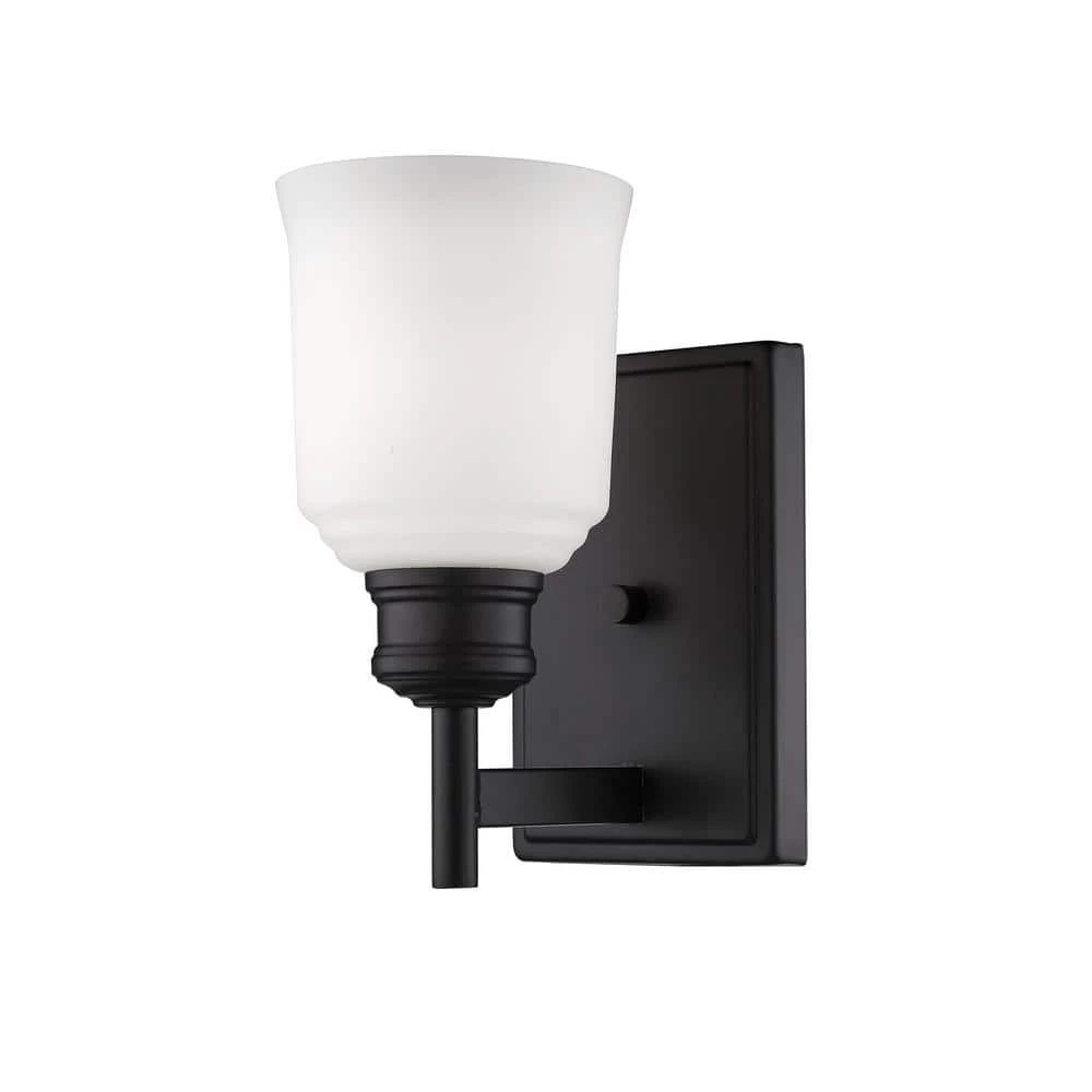 5 in. 1-Light Matte Black Sconce by Millennium Lighting 1 5 in. 1-Light Matte Black Sconce by Millennium Lighting