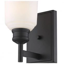 5 in. 1-Light Matte Black Sconce by Millennium Lighting 3 5 in. 1-Light Matte Black Sconce by Millennium Lighting -Millennium Lighting Shop matte black millennium lighting vanity lighting 171 mb c3 1000