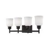 9.25 in. 4-Light Matte Black Vanity Light by Millennium Lighting