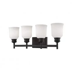 9.25 in. 4-Light Matte Black Vanity Light by Millennium Lighting