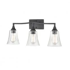 Caily 24 in. 3-Light Matte Black Vanity Light with Clear Glass Shade by Millennium Lighting 9 Caily 24 in. 3-Light Matte Black Vanity Light with Clear Glass Shade by Millennium Lighting -Millennium Lighting Shop matte black millennium lighting vanity lighting 2103 mb 44 1000