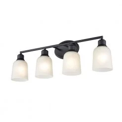 Amberle 28 in. 4-Light Matte Black Vanity Light with Frosted White Glass Shade by Millennium Lighting 7 Amberle 28 in. 4-Light Matte Black Vanity Light with Frosted White Glass Shade by Millennium Lighting -Millennium Lighting Shop matte black millennium lighting vanity lighting 2804 mb 1f 1000