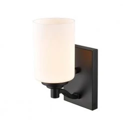 1-Light 4.375 in. Matte Black Wall Sconce by Millennium Lighting -Millennium Lighting Shop matte black millennium lighting vanity lighting 3181 mb 1f 1000