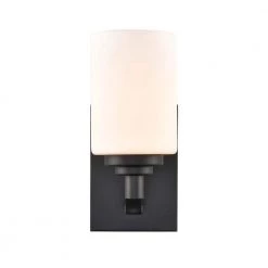 1-Light 4.375 in. Matte Black Wall Sconce by Millennium Lighting