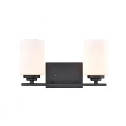 14.25 in. 2-Light Matte Black Vanity Light by Millennium Lighting -Millennium Lighting Shop matte black millennium lighting vanity lighting 3182 mb 1f 1000