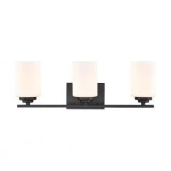 22 in. 3-Light Matte Black Vanity Light by Millennium Lighting